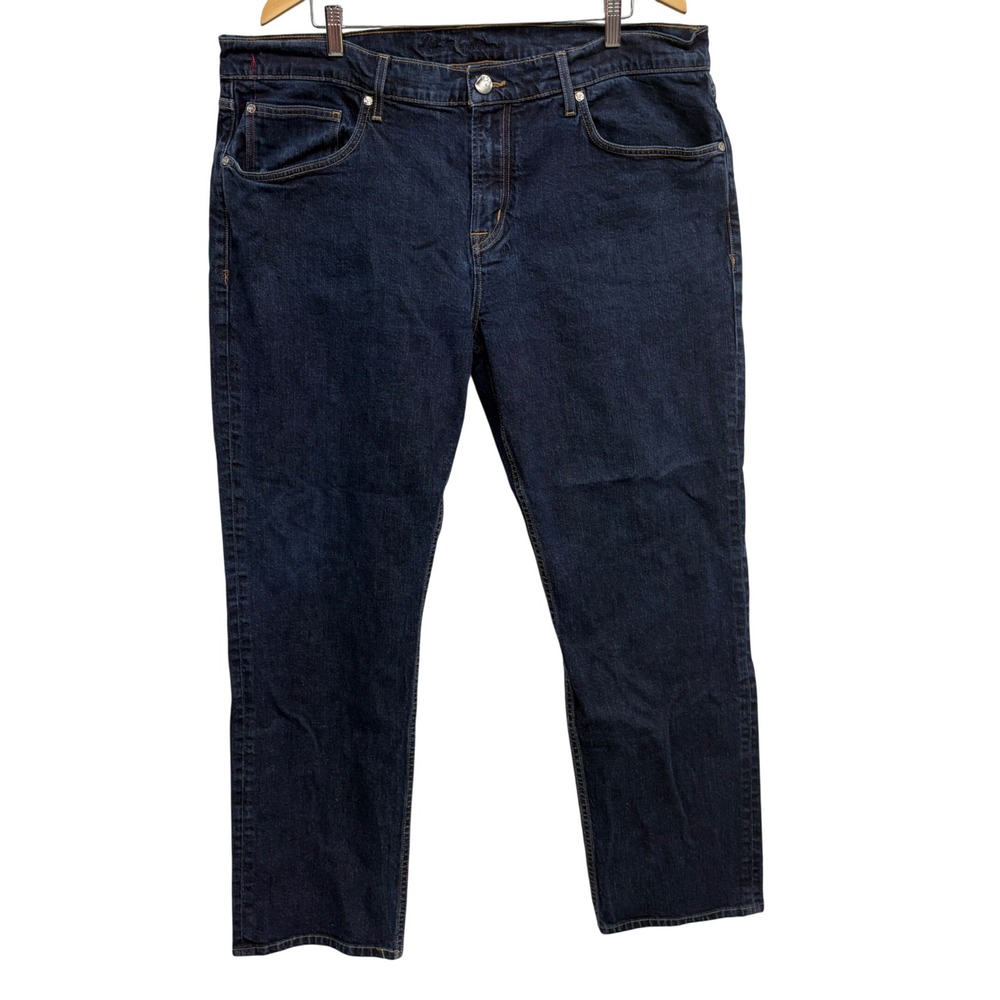 Robert Graham Classic Yates Mens 42 Dark Wash Indigo Straight Leg Denim Jeans